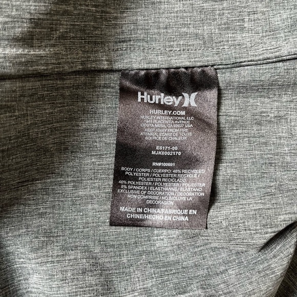 NWT HURLEY Protect Gray Jacket - Picture 7 of 13